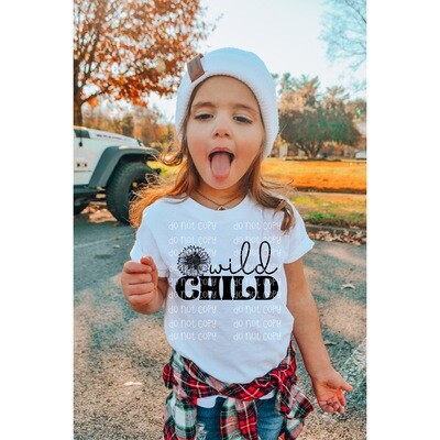 Wild child sunflower shirt