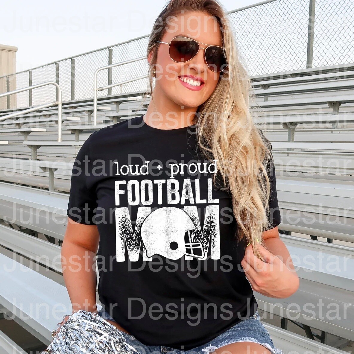 Loud &amp; proud football mom shirt