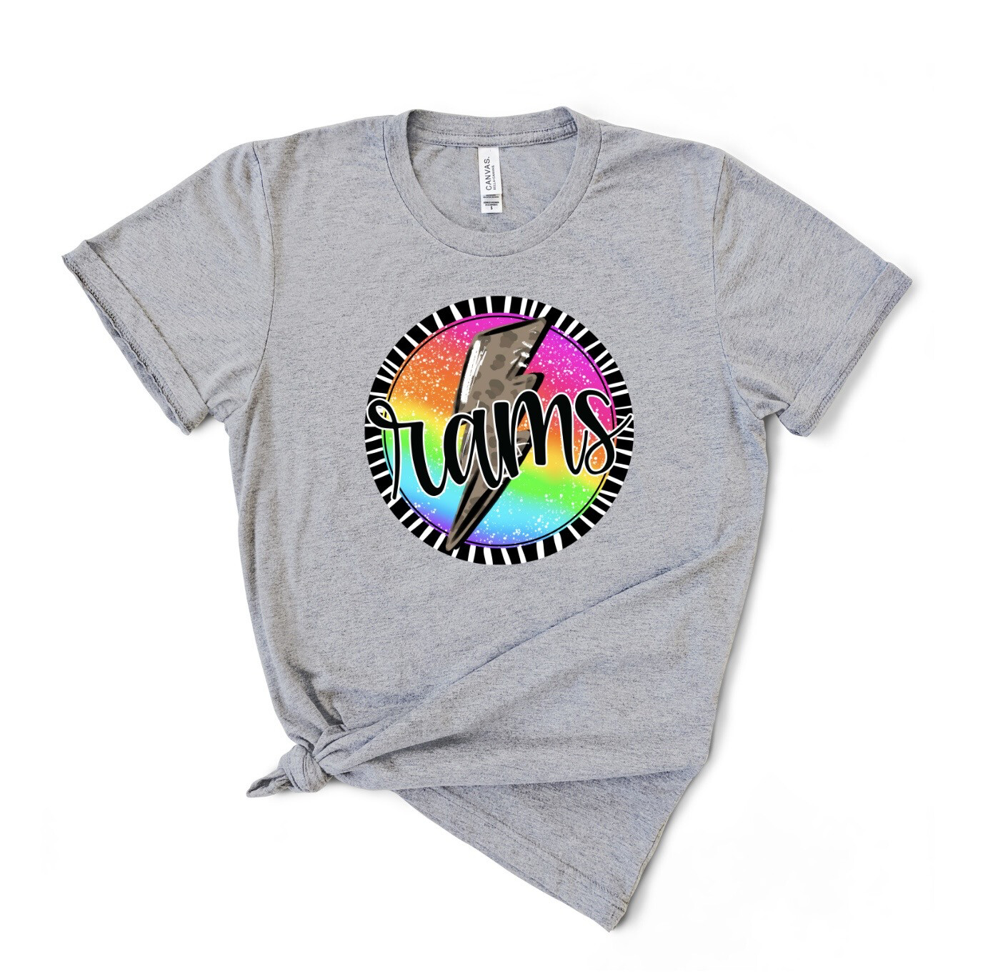 Rams rainbow bolt shirt