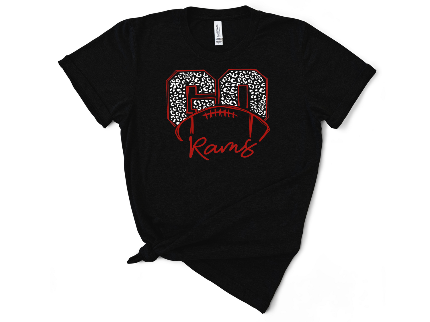 Go Rams (white Leopard) football shirt