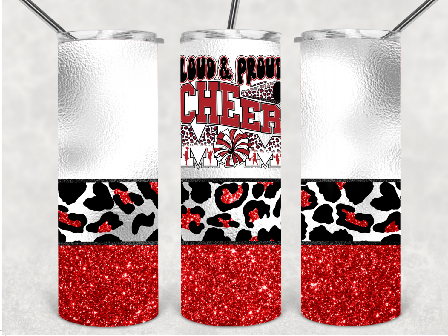 Loud and proud cheer mom tumbler