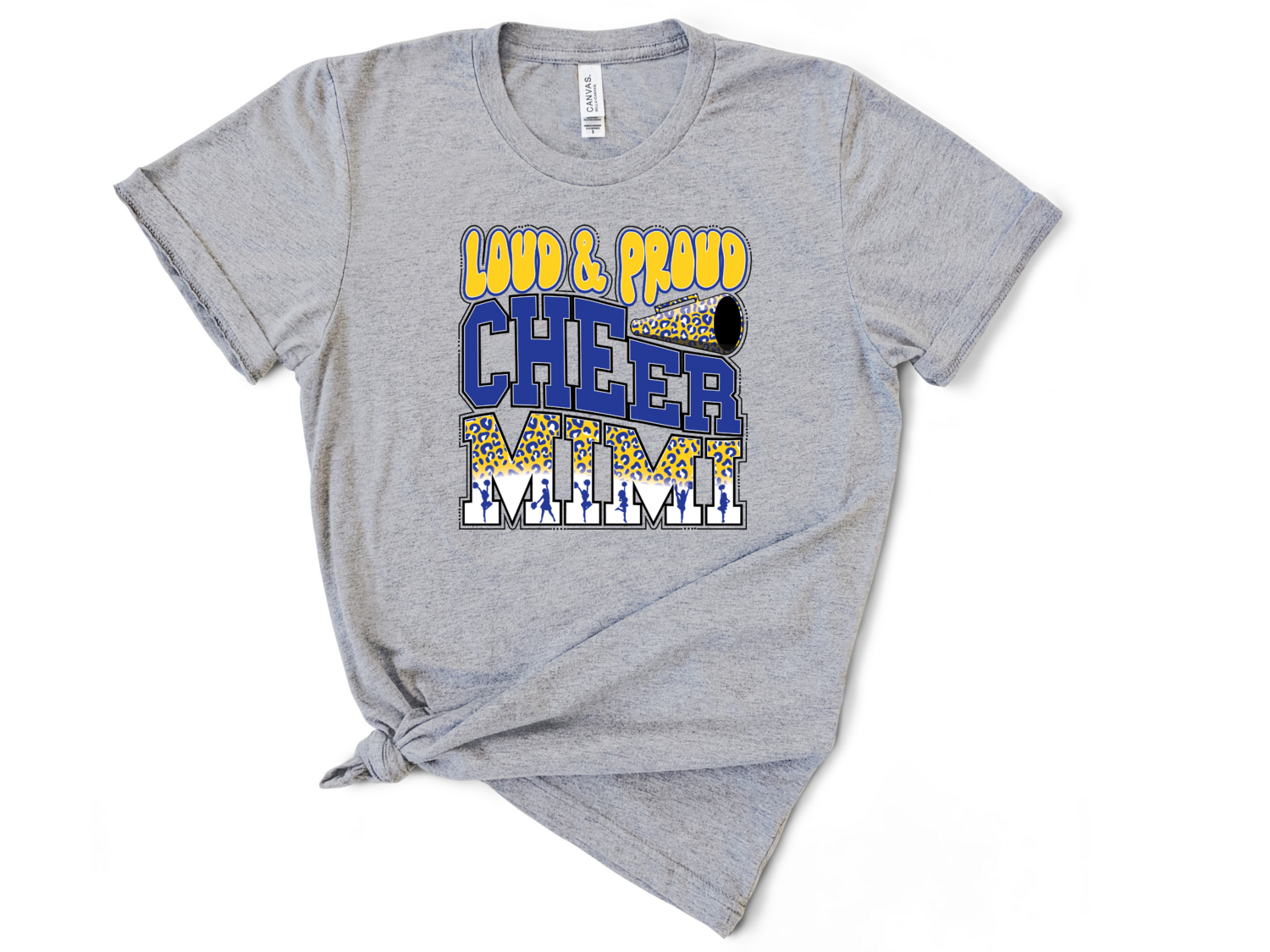 Loud and proud cheer mimi (Blue &amp; yellow)