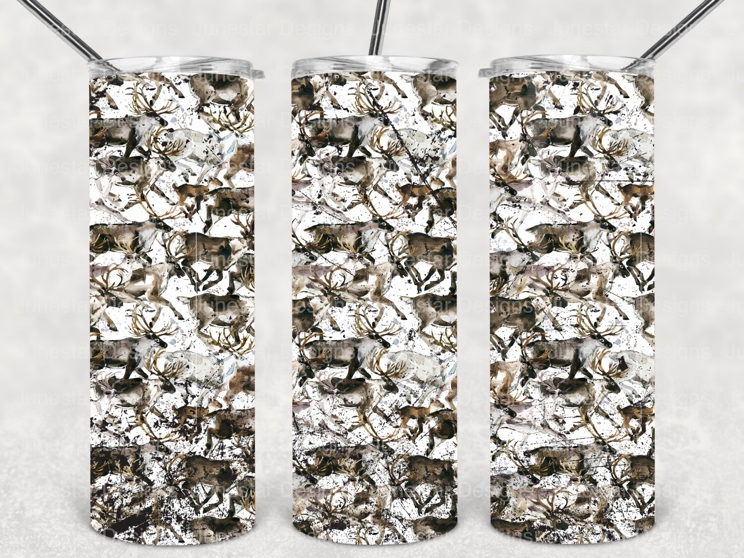 Camo deer tumbler