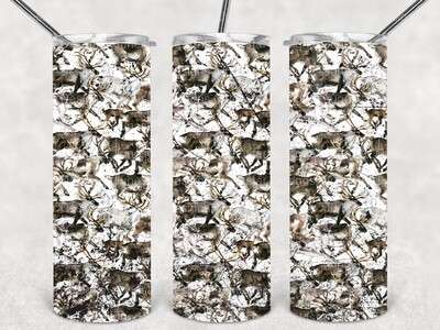 Camo deer tumbler