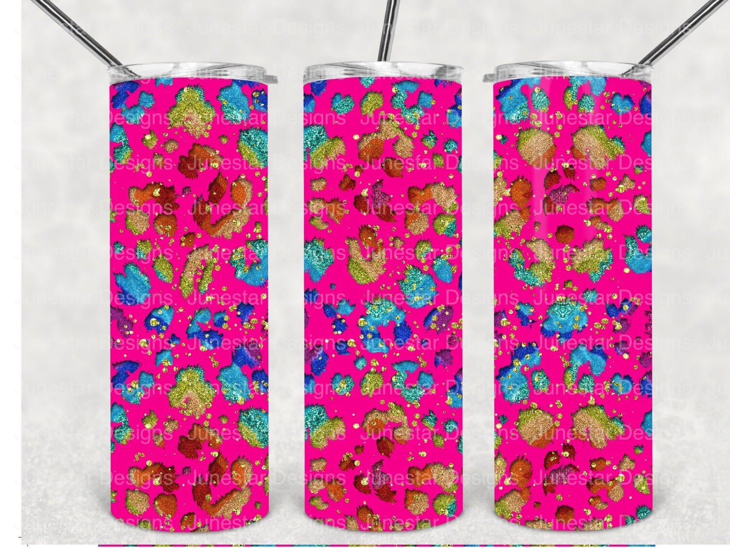 Pink leopard tumbler