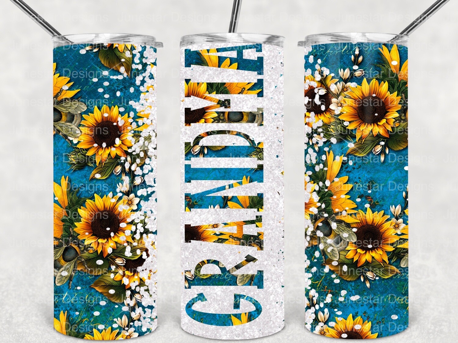 Sunflower grandma tumbler