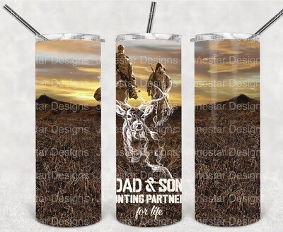 Dad and son hunting tumbler