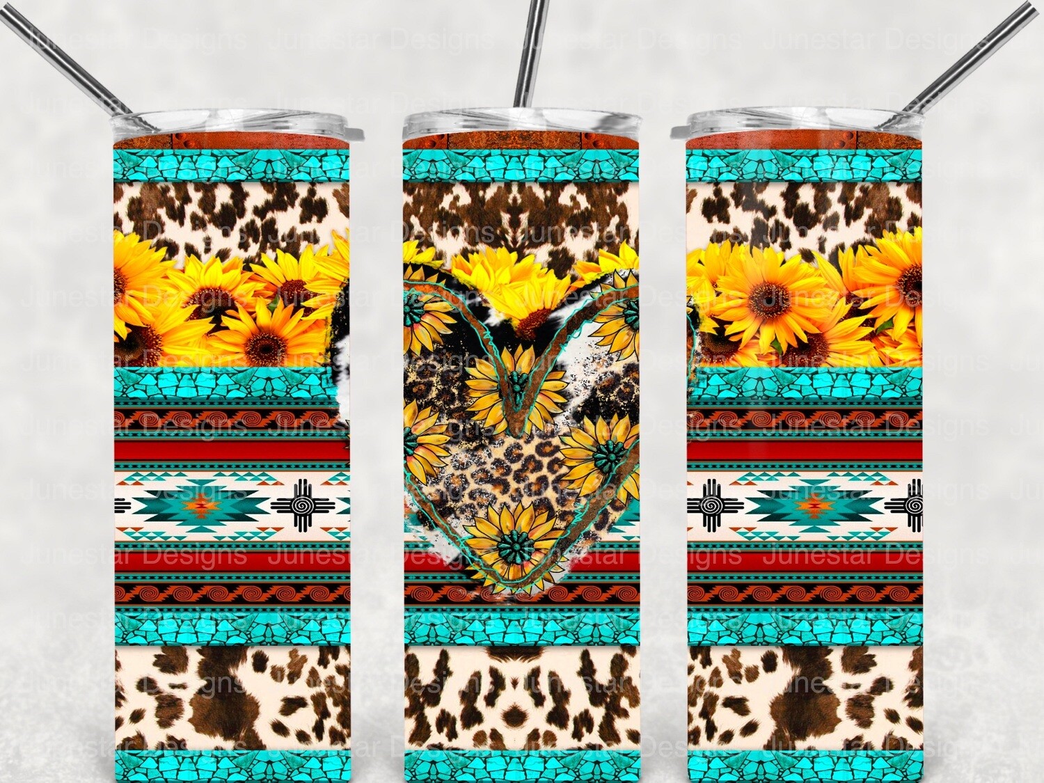 Western heart  tumbler
