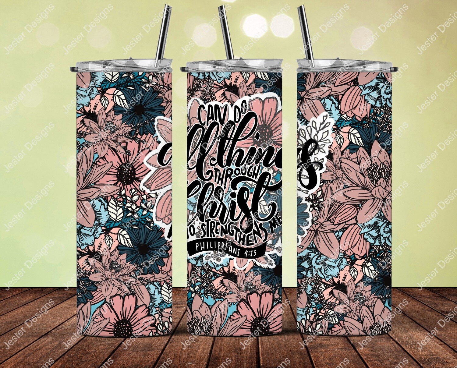 All things through Christ tumbler