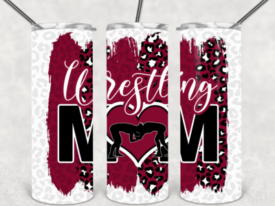 Wrestling mom tumbler