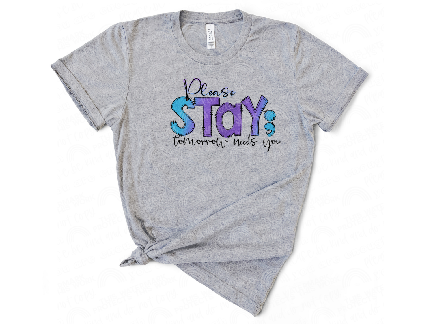 Please stay ; shirt