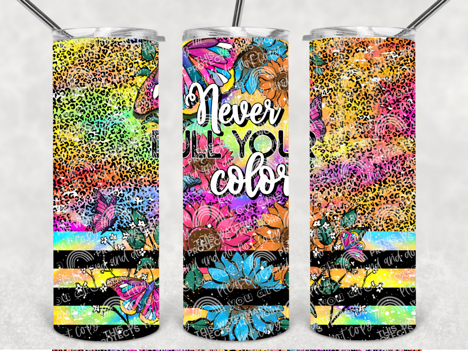 Never dull your color tumbler