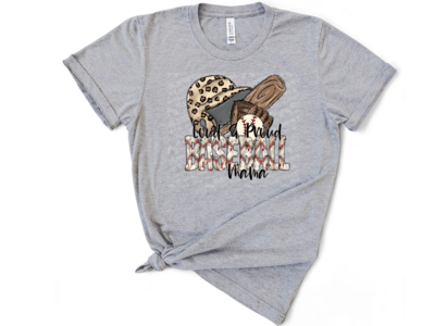 Loud and proud baseball mama shirt