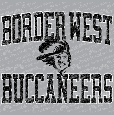 Border west Buccaneer Black design