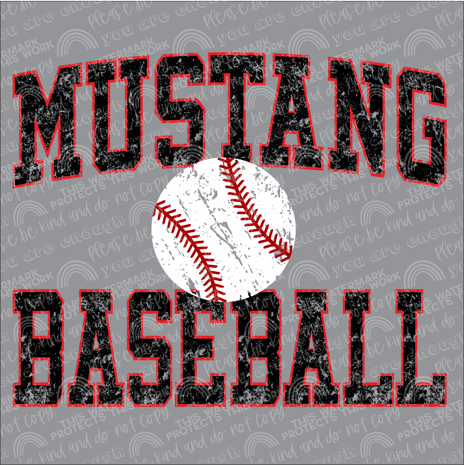 Mustang Baseball design
