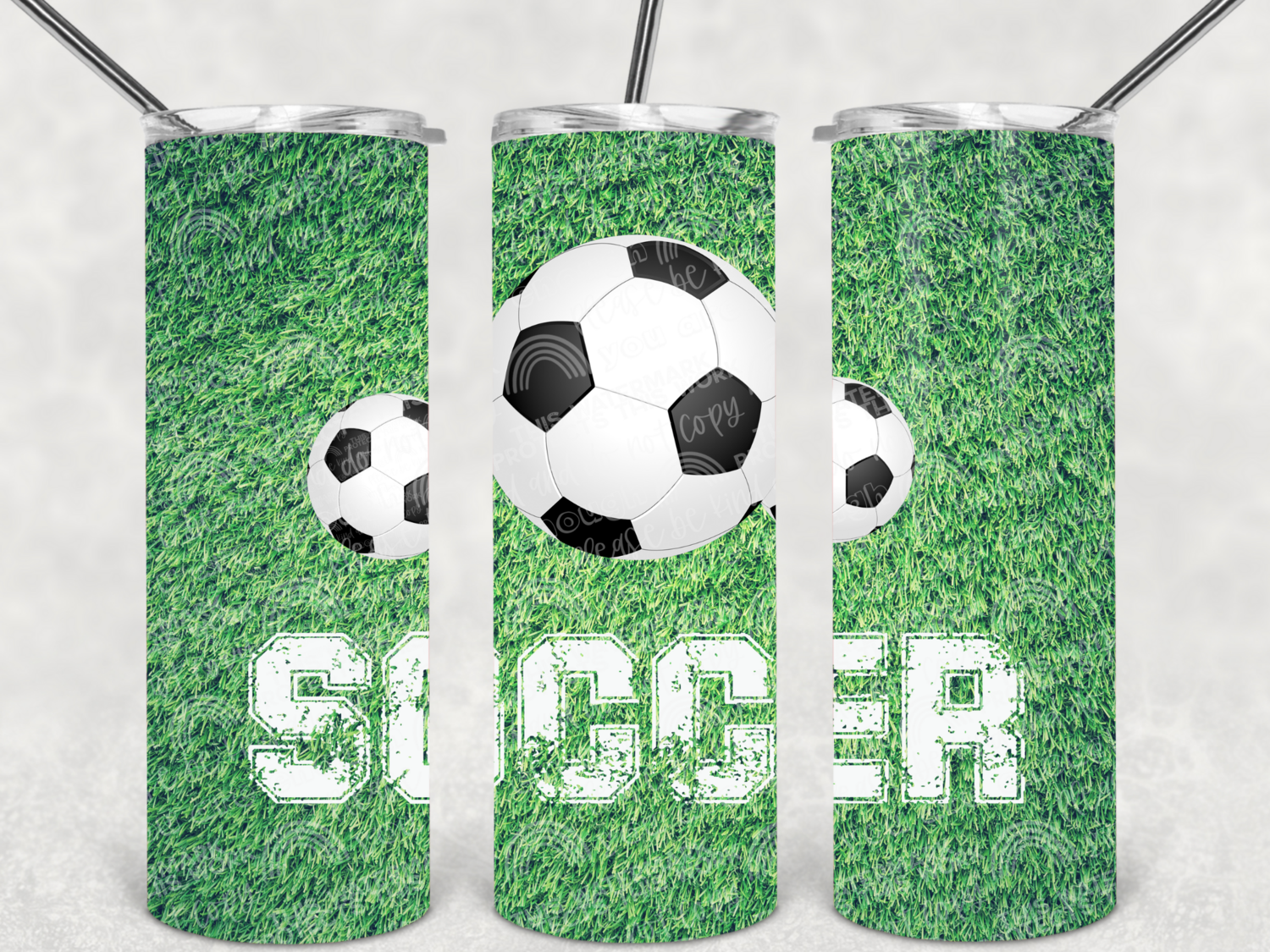 Soccer tumbler