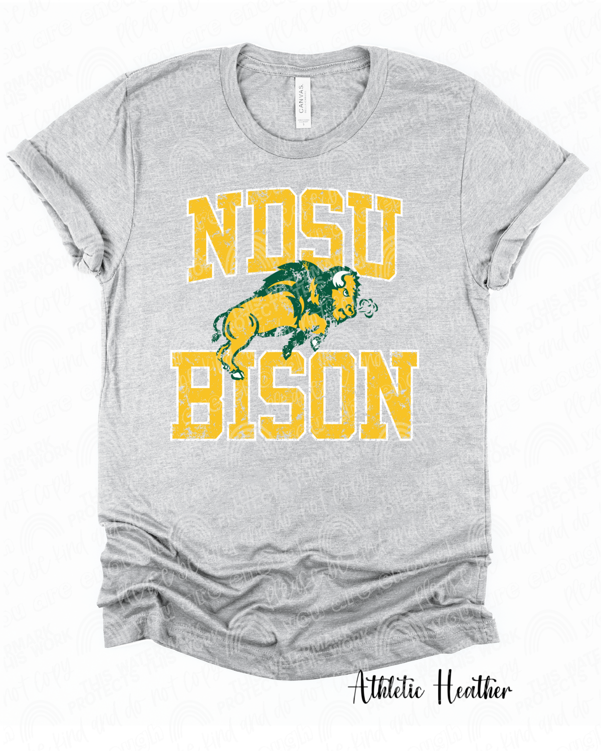 NDSU Bison Yellow design