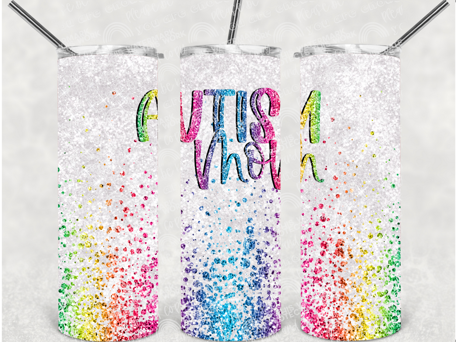 Autism mom tumbler