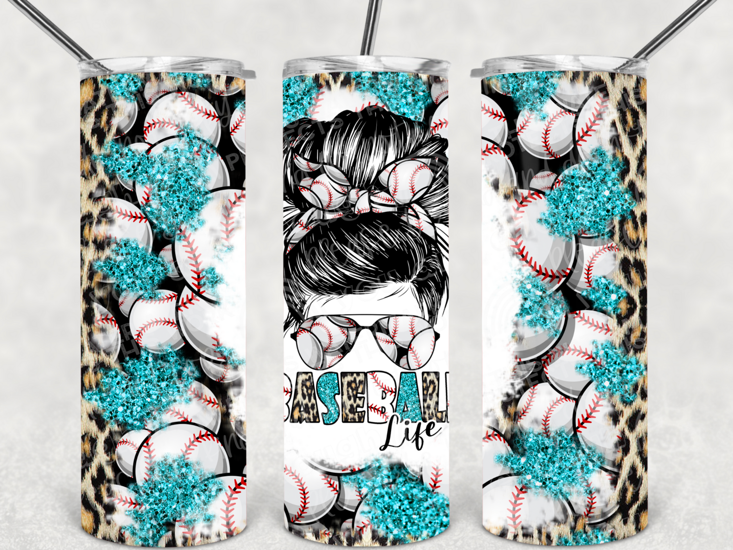 Baseball life leopard transfer