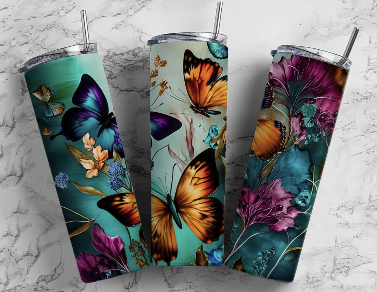 Butterflies tumbler