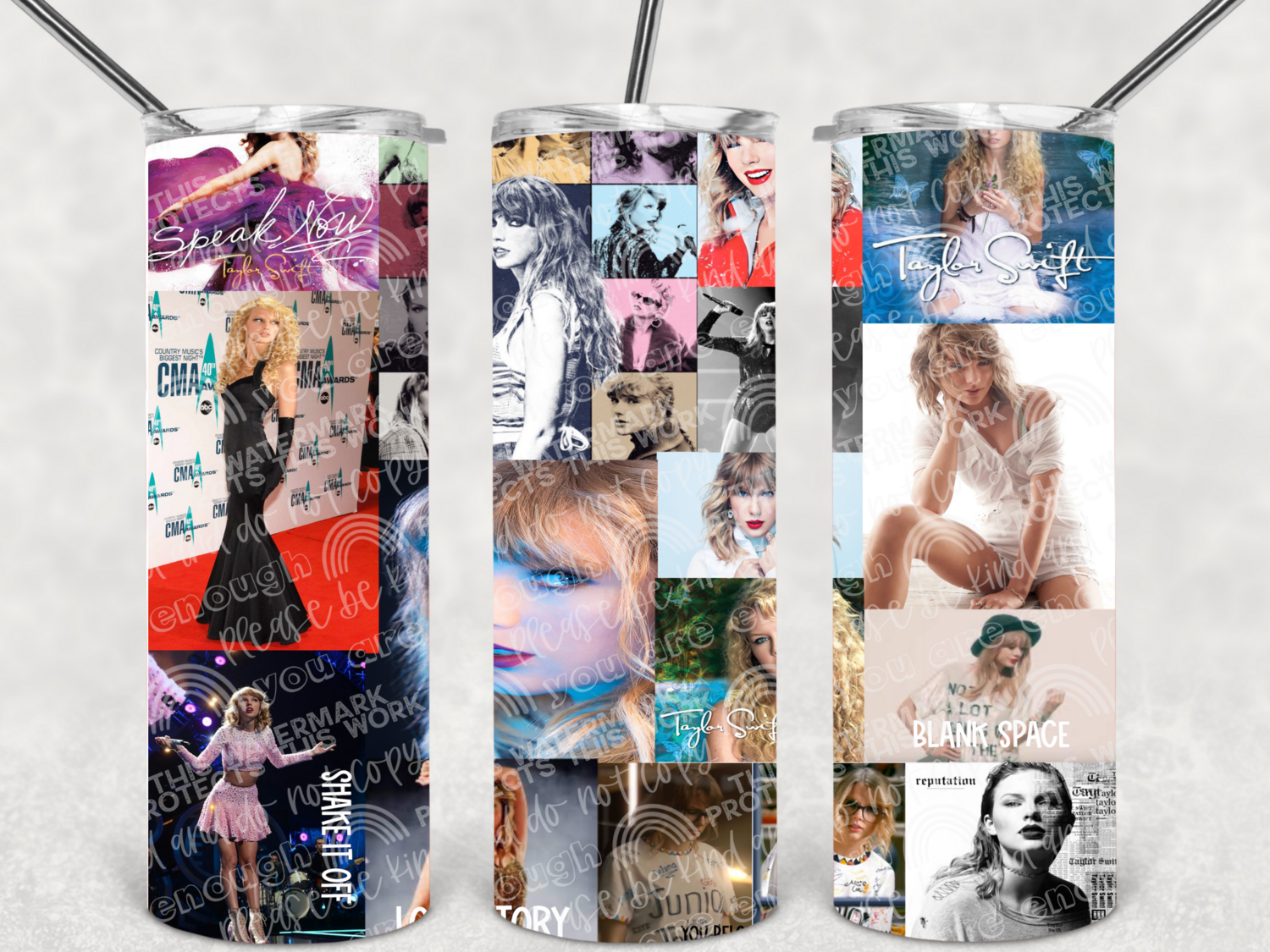 Taylor collage tumbler