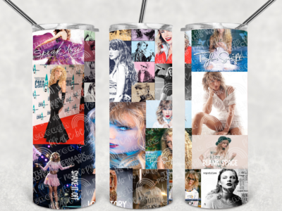 Taylor collage tumbler
