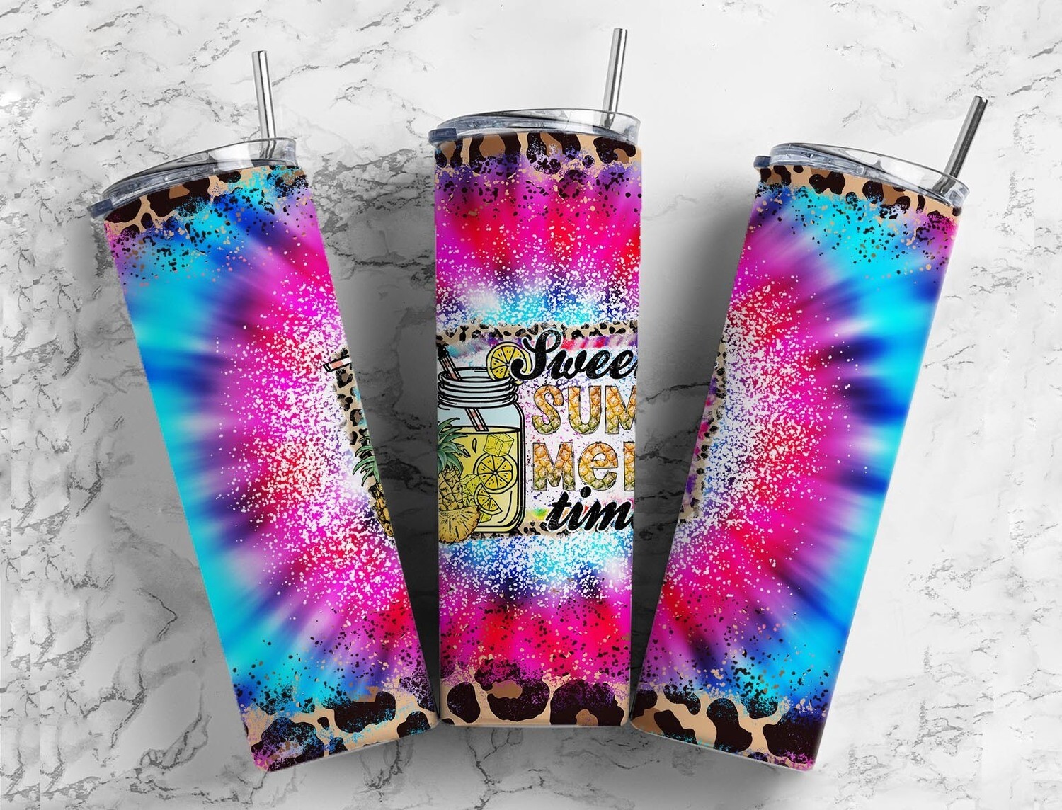Summer leopard tumbler