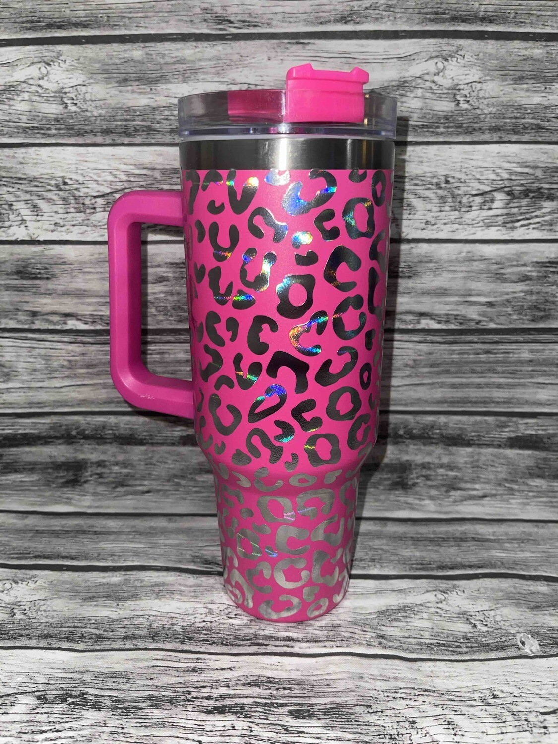 Pink leopard 40oz