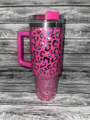 Pink leopard 40oz