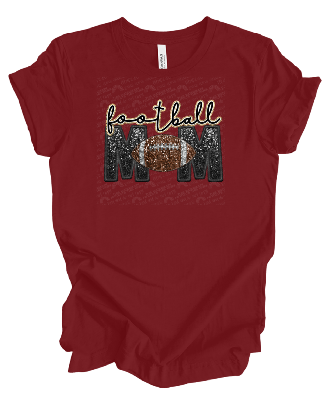 Football mom (Faux glitter)