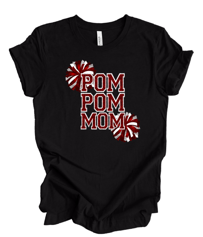 Pom pom mom (Faux glitter)