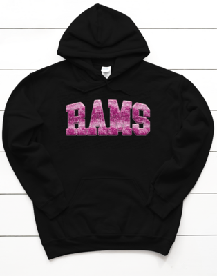 Rams pink faux sequin