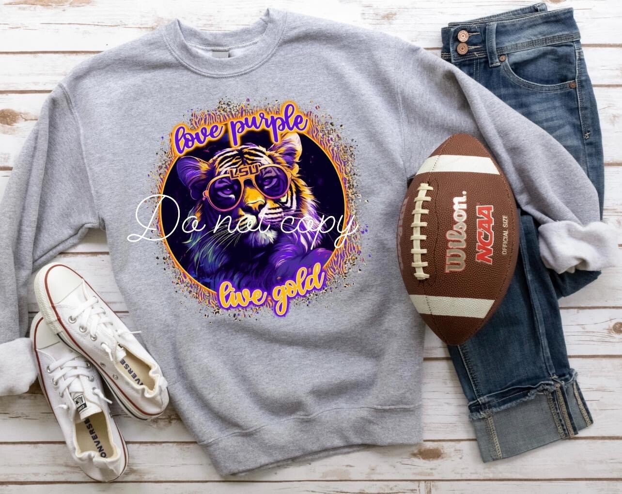 Love purple Love gold