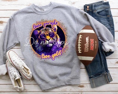 Love purple Love gold