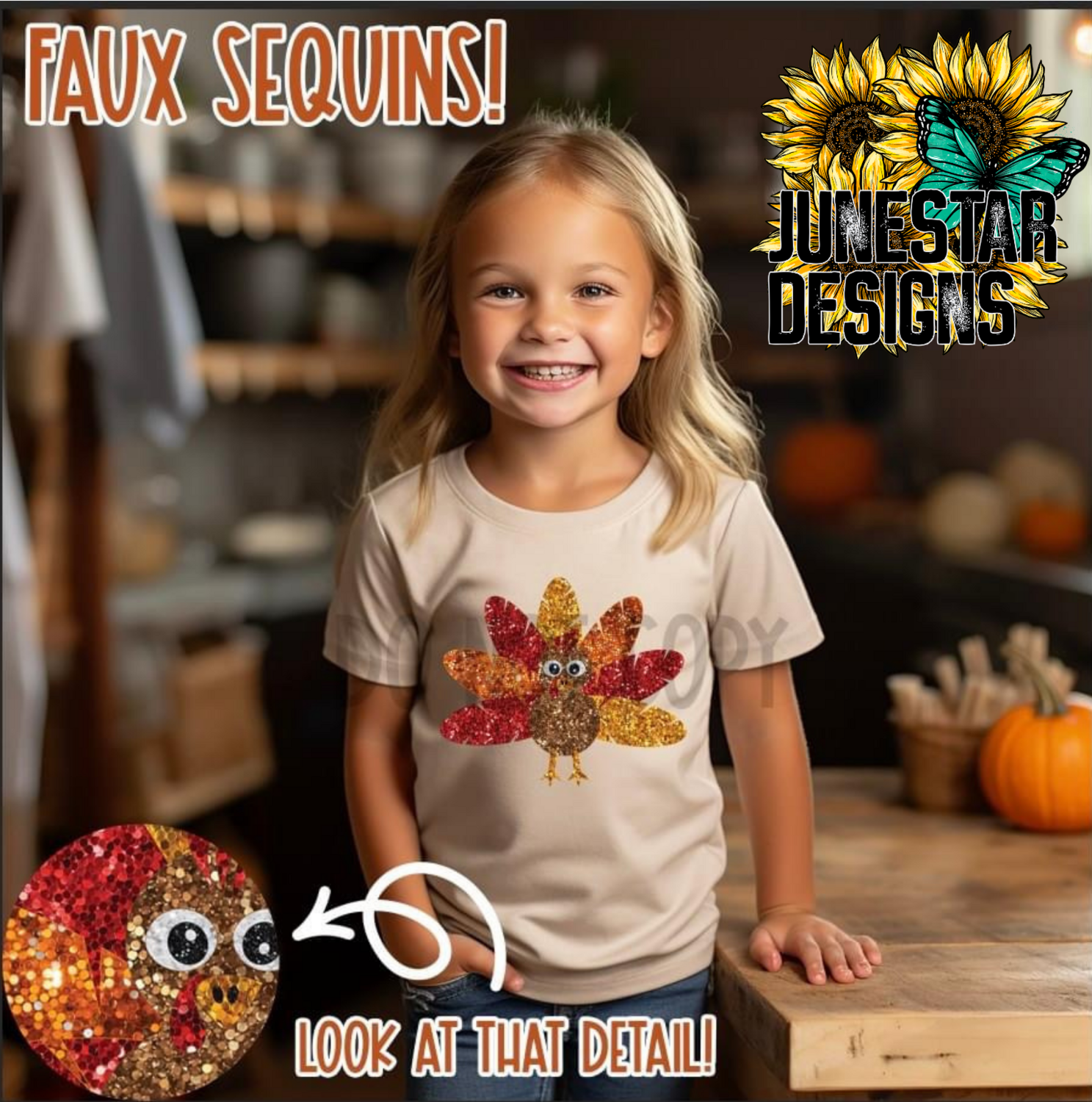 Turkey (FAUX) sequin