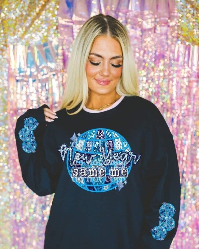 New year same me (FAUX sequin)