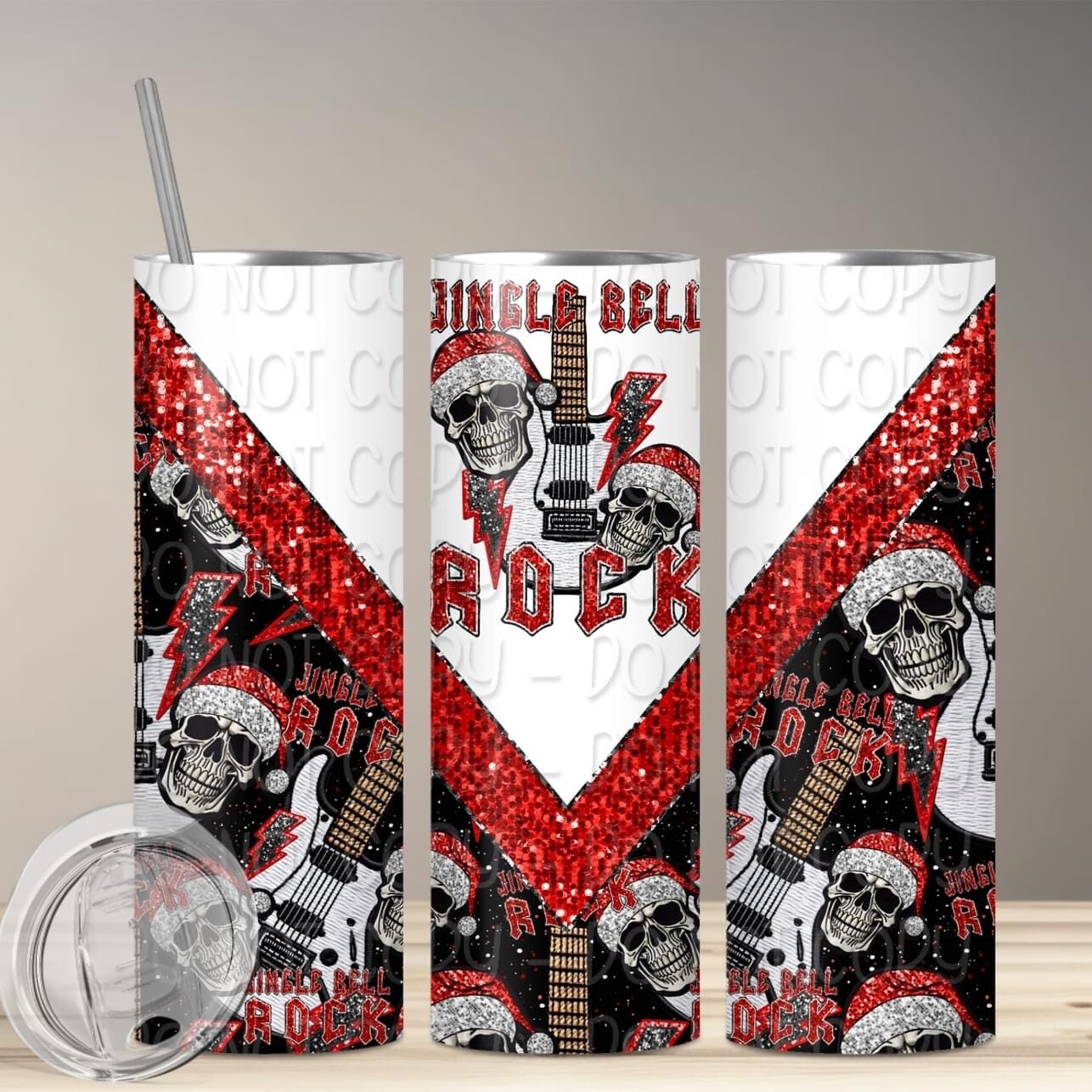Jingle bell rock tumbler