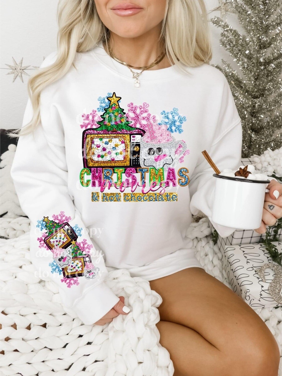 Christmas movies (FAUX sequin)