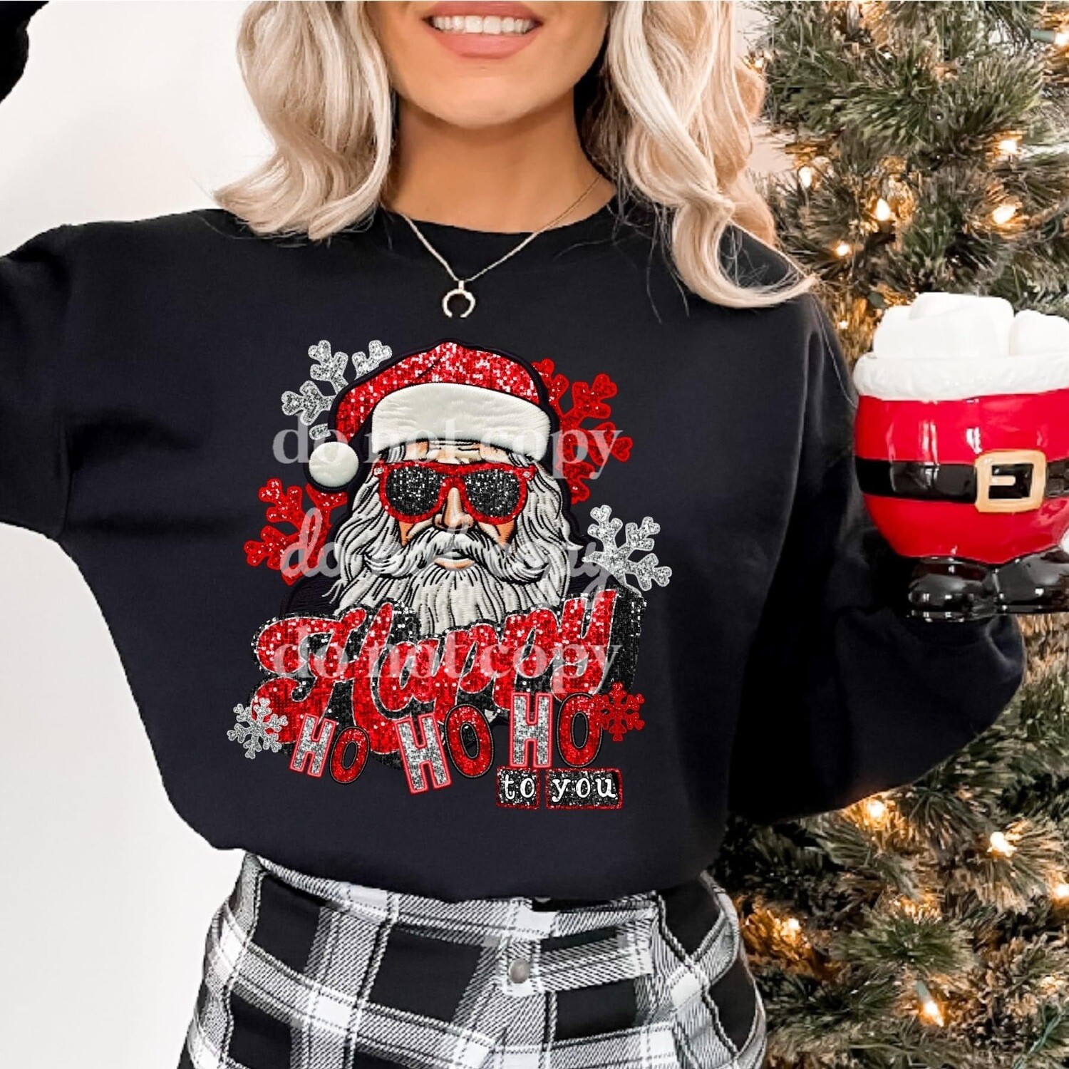 Happy ho ho ho (FAUX sequin)
