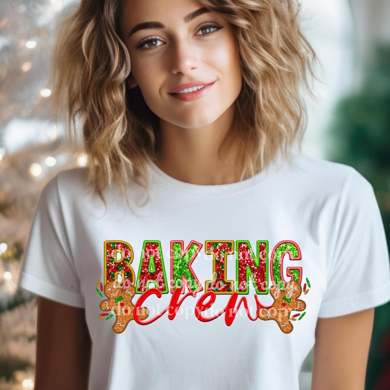 Baking crew shirt (Faux sequin)