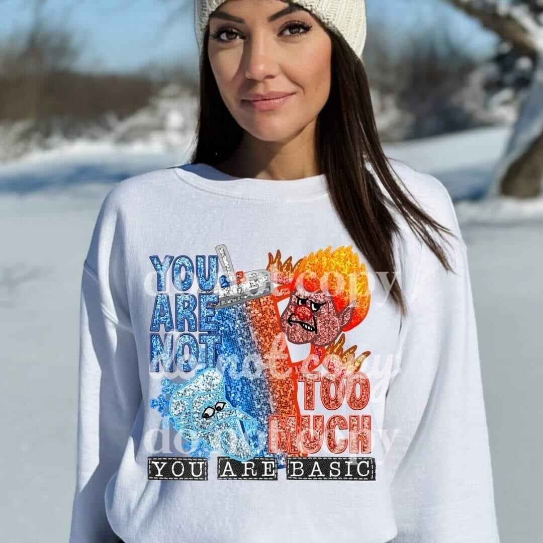 You are not too much (FAUX sequin)