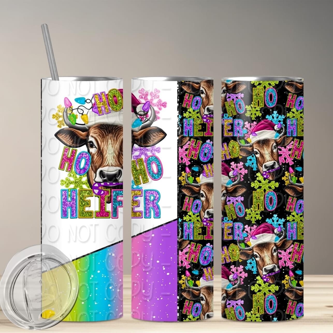 Ho ho ho heifer tumbler
