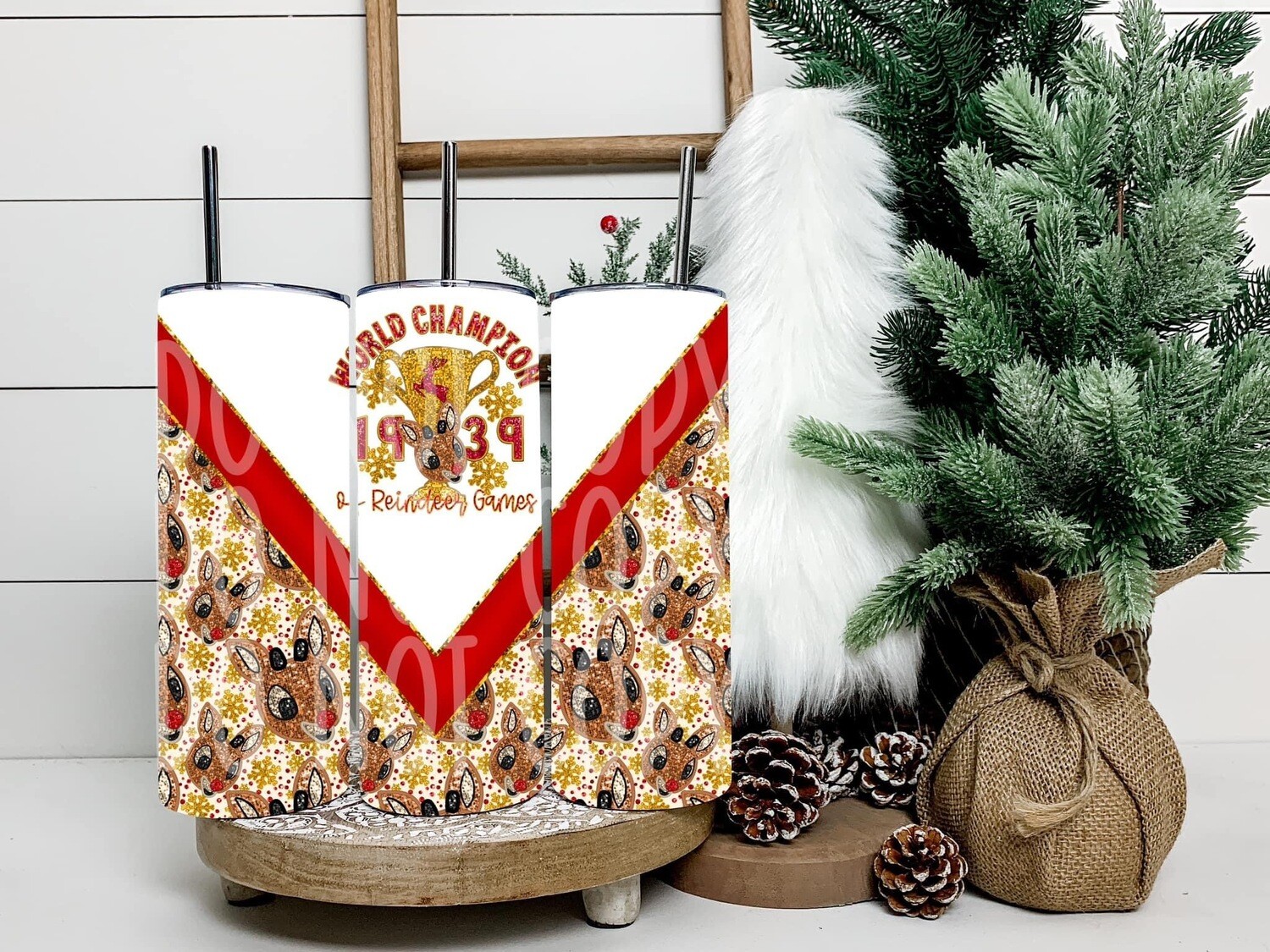 world champion reindeer games tumbler