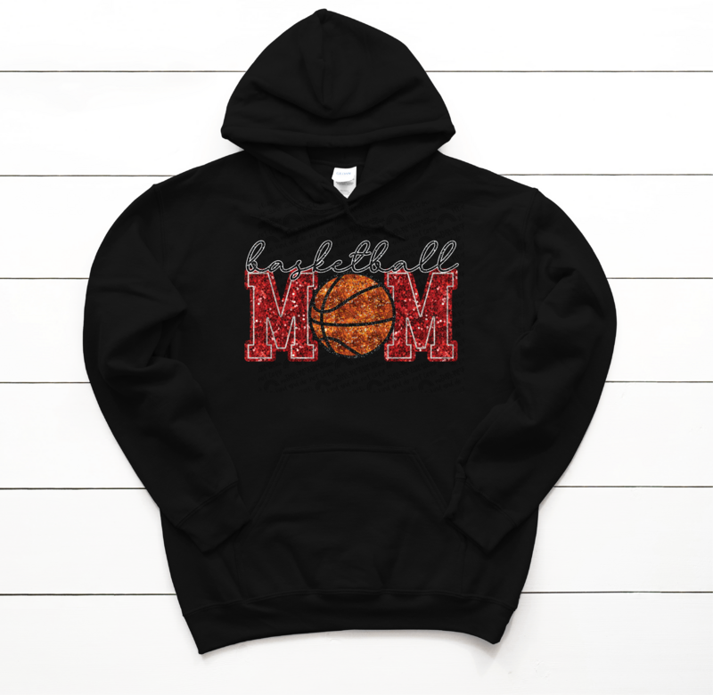 Basketball mom FAUX sequin
