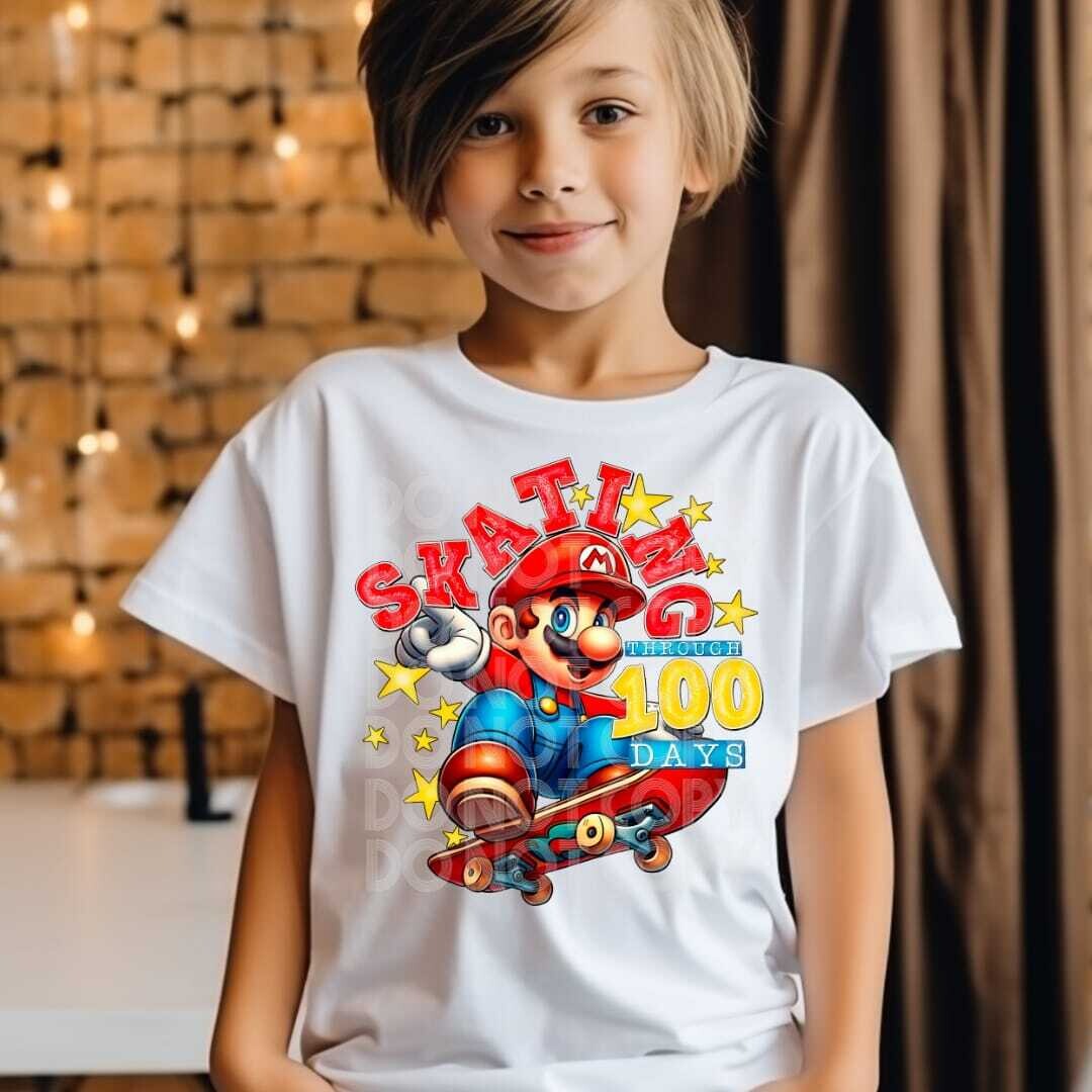 Skating through 100 days (red)