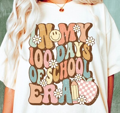 100 day of school retro