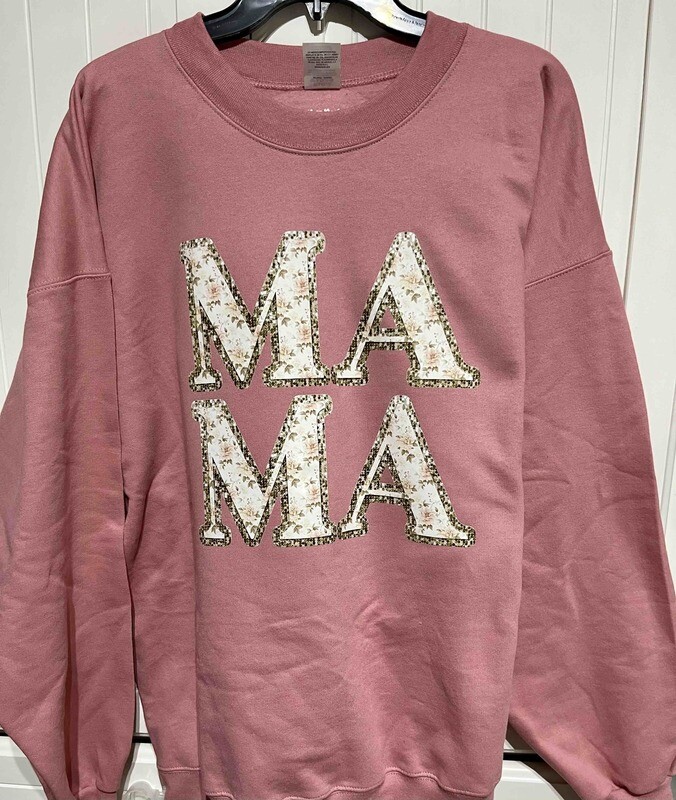 Mama floral (faux sequin)