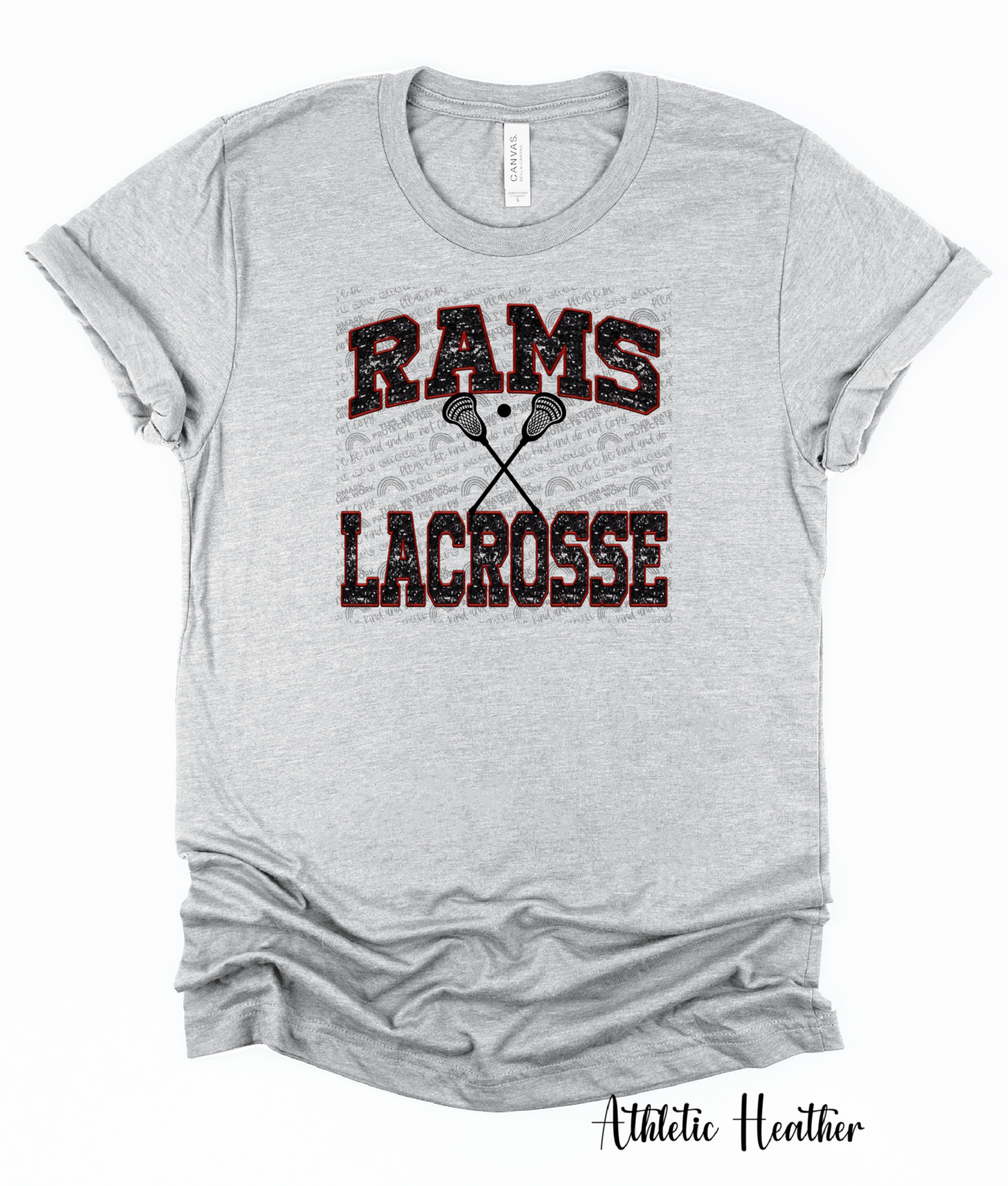 Rams lacrosse (Faux sequin)