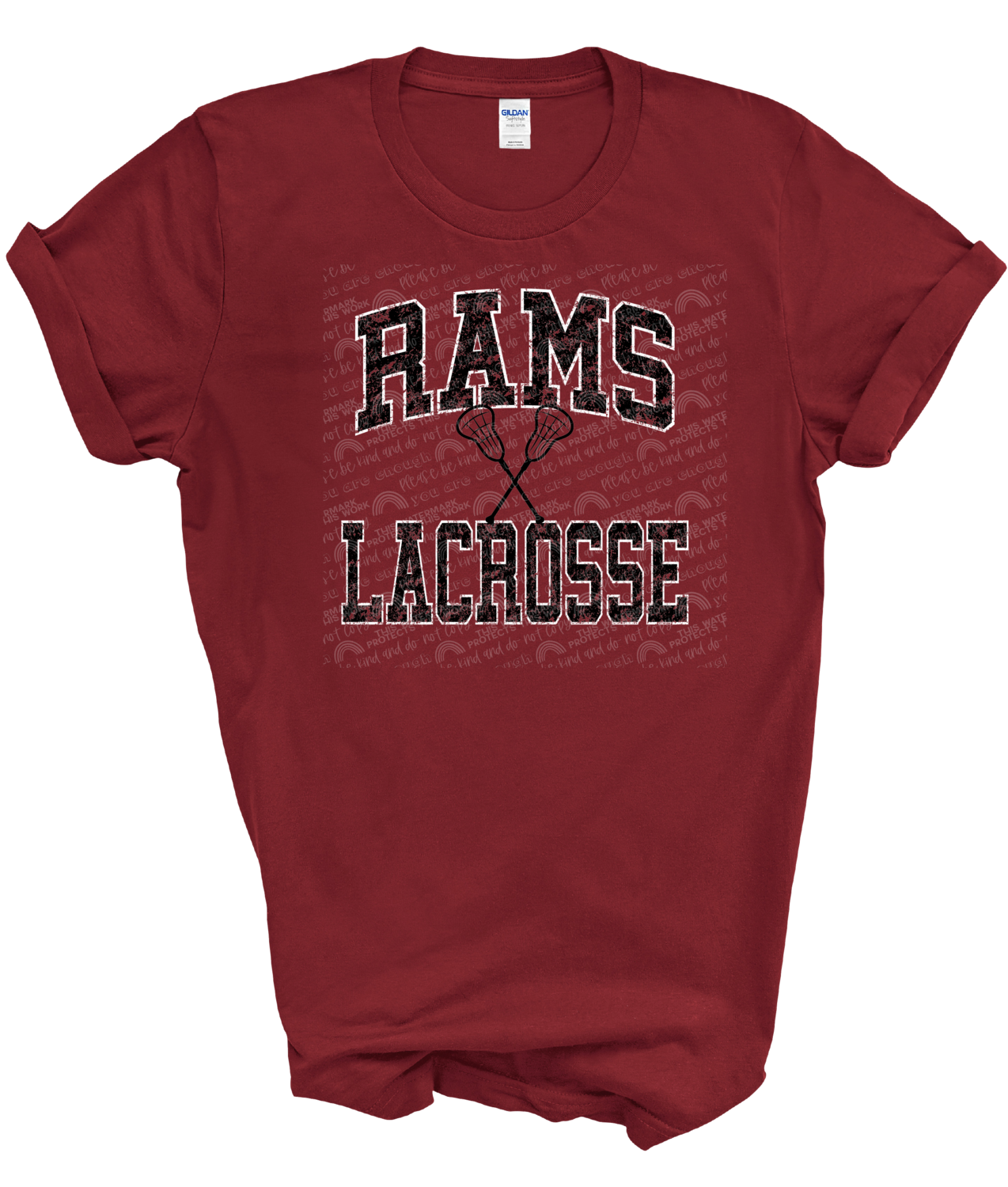 Rams lacrosse distressed