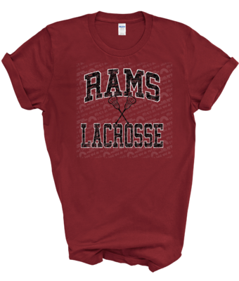 Rams lacrosse distressed